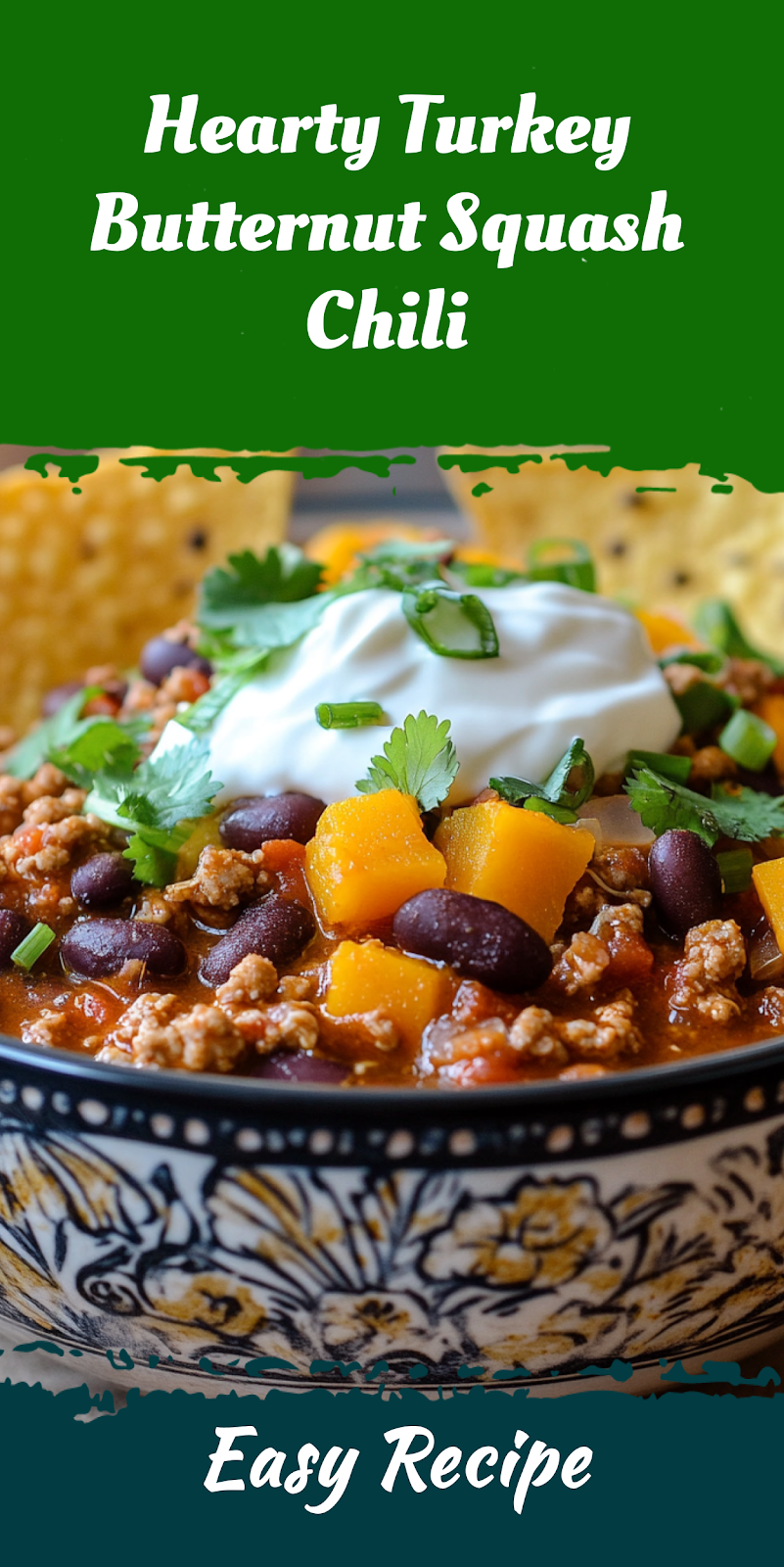 Hearty Turkey Butternut Squash Chili