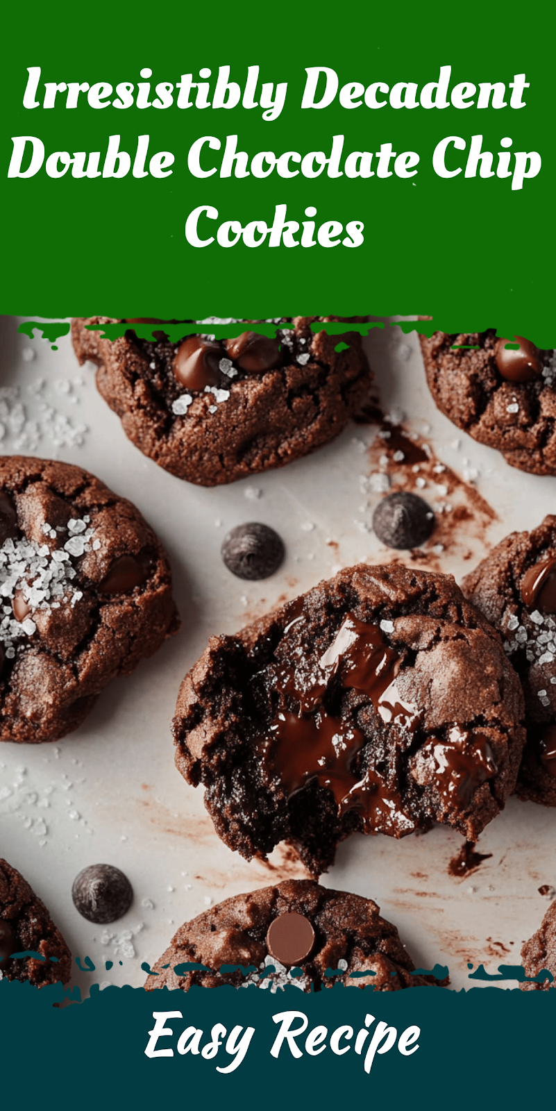 Irresistibly Decadent Double Chocolate Chip Cookies
