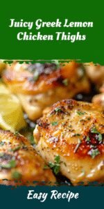 Juicy Greek Lemon Chicken Thighs