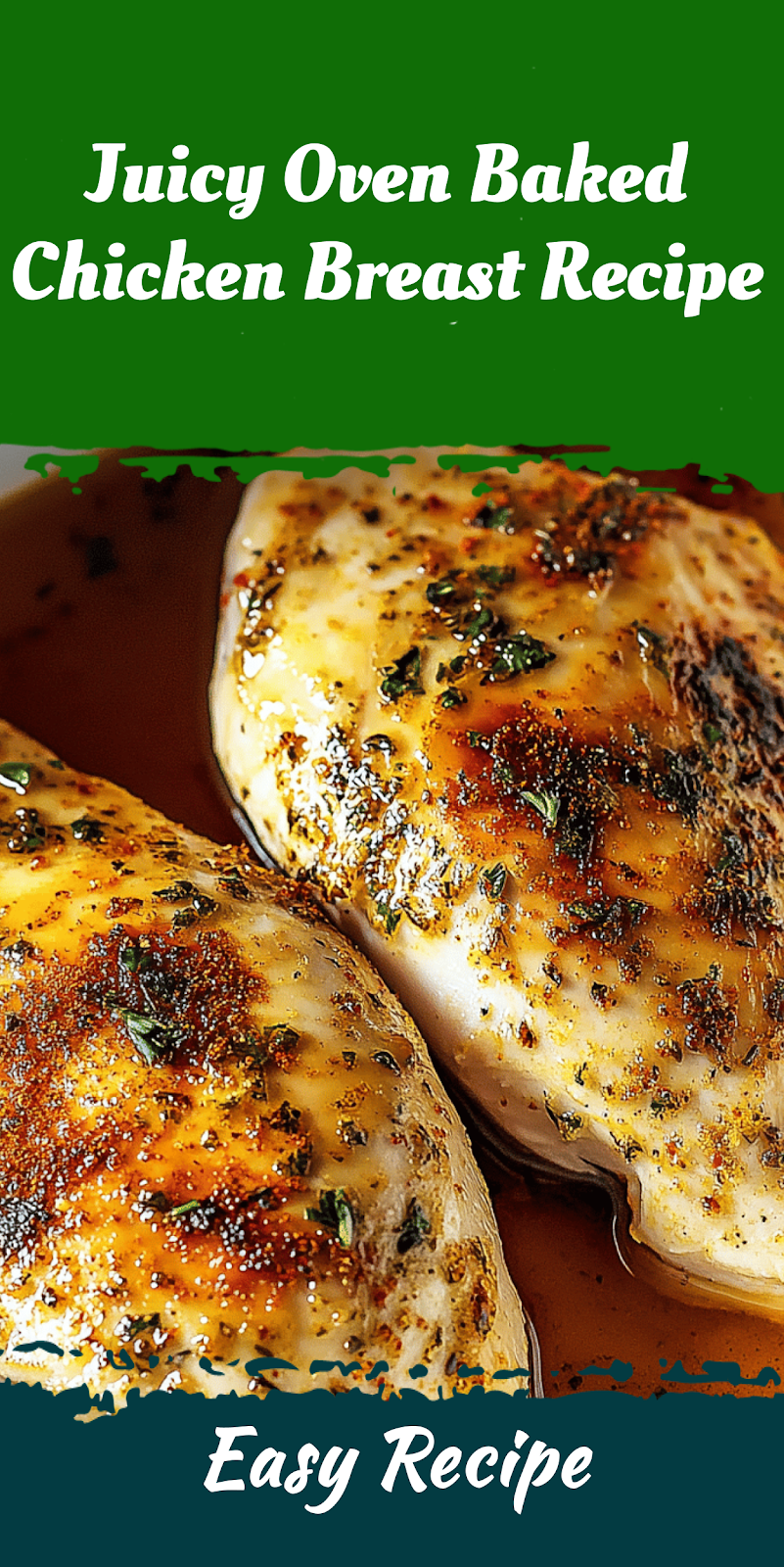 Juicy Oven Baked Chicken Breast Recipe
