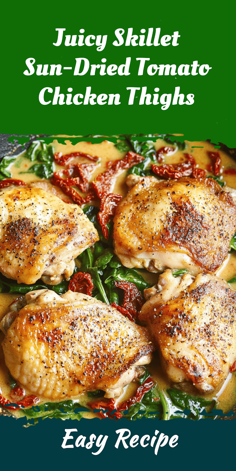 Juicy Skillet Sun-Dried Tomato Chicken Thighs