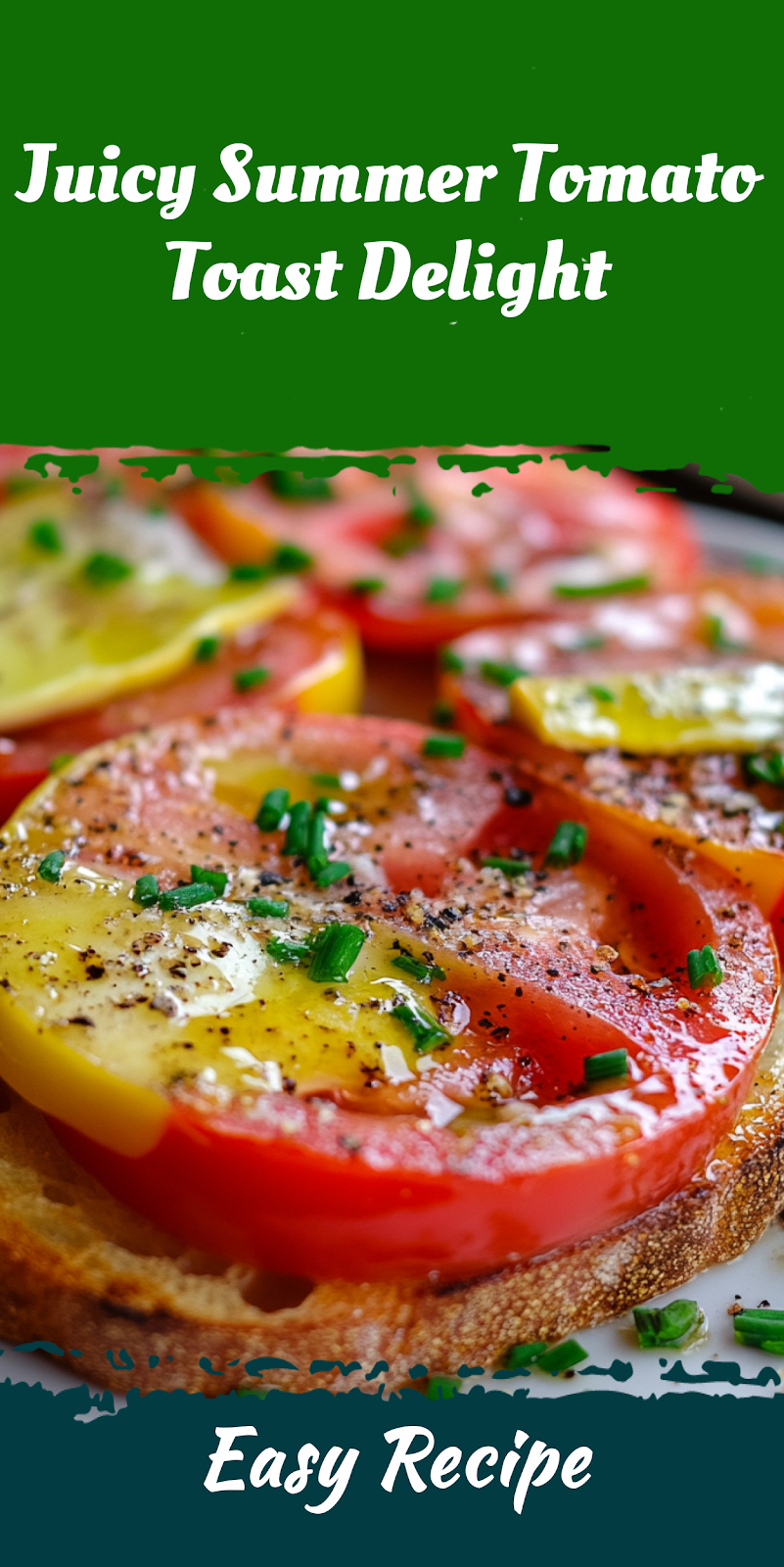 Juicy Summer Tomato Toast Delight