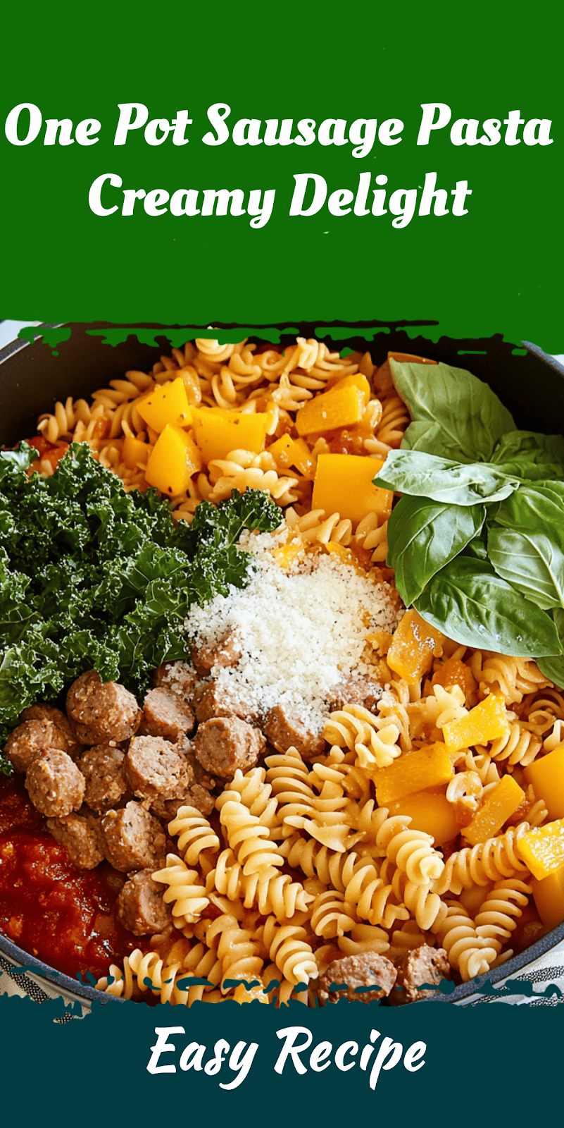 One Pot Sausage Pasta Creamy Delight