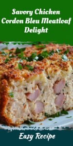 Savory Chicken Cordon Bleu Meatloaf Delight