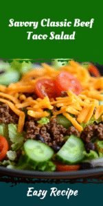 Savory Classic Beef Taco Salad