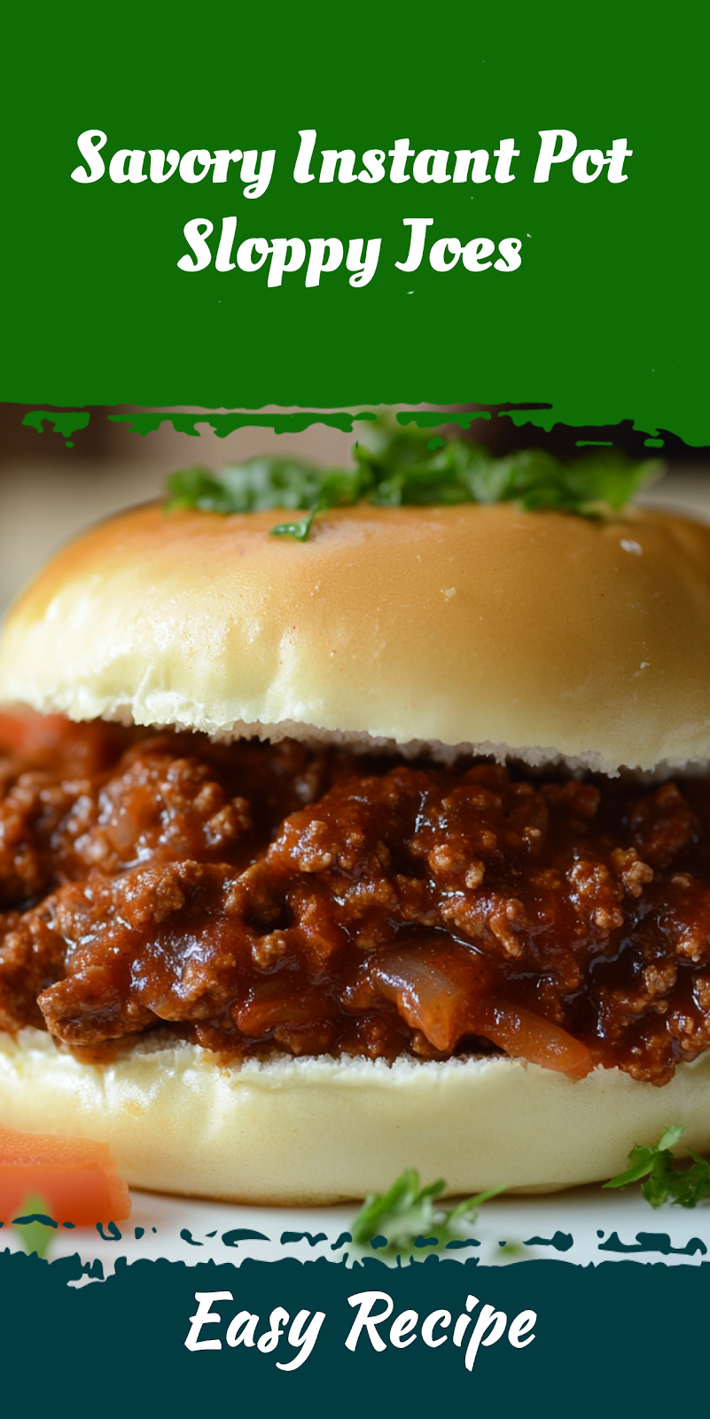 Savory Instant Pot Sloppy Joes