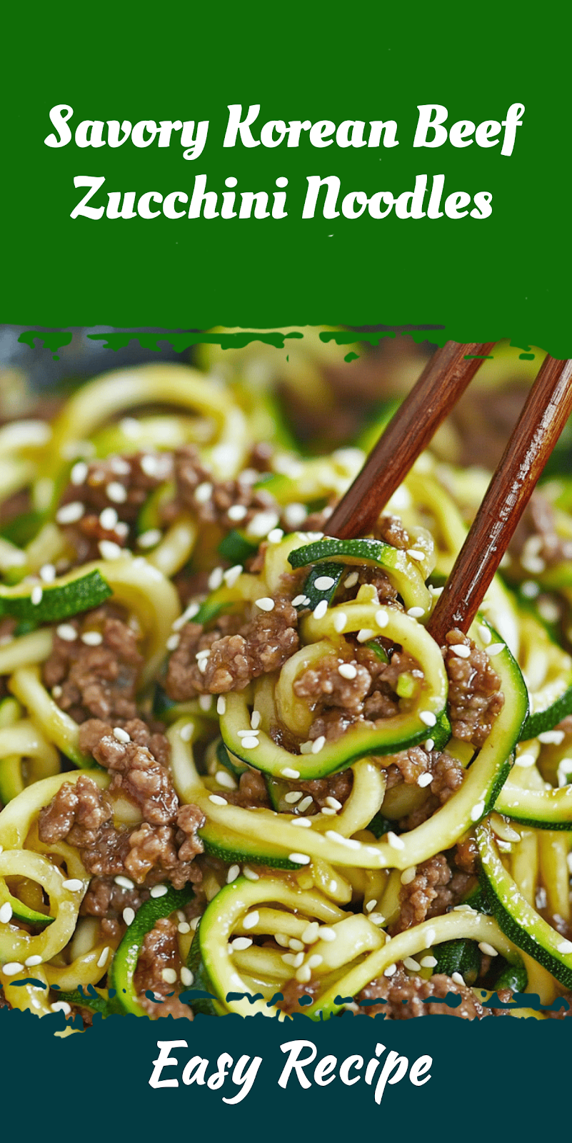 Savory Korean Beef Zucchini Noodles