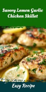 Savory Lemon Garlic Chicken Skillet