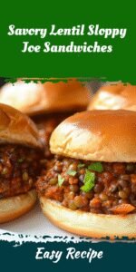 Savory Lentil Sloppy Joe Sandwiches