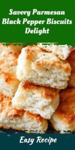 Savory Parmesan Black Pepper Biscuits Delight
