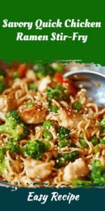 Savory Quick Chicken Ramen Stir-Fry