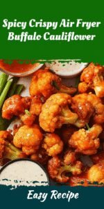 Spicy Crispy Air Fryer Buffalo Cauliflower