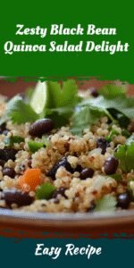 Zesty Black Bean Quinoa Salad Delight