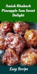 Amish Rhubarb Pineapple Jam Sweet Delight