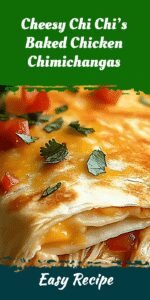 Cheesy Chi Chi’s Baked Chicken Chimichangas