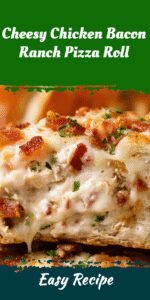 Cheesy Chicken Bacon Ranch Pizza Roll