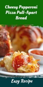 Cheesy Pepperoni Pizza Pull-Apart Bread