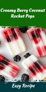 Creamy Berry Coconut Rocket Pops