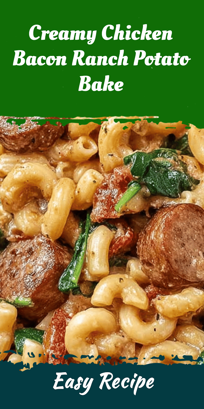 Creamy Chicken Bacon Ranch Potato Bake