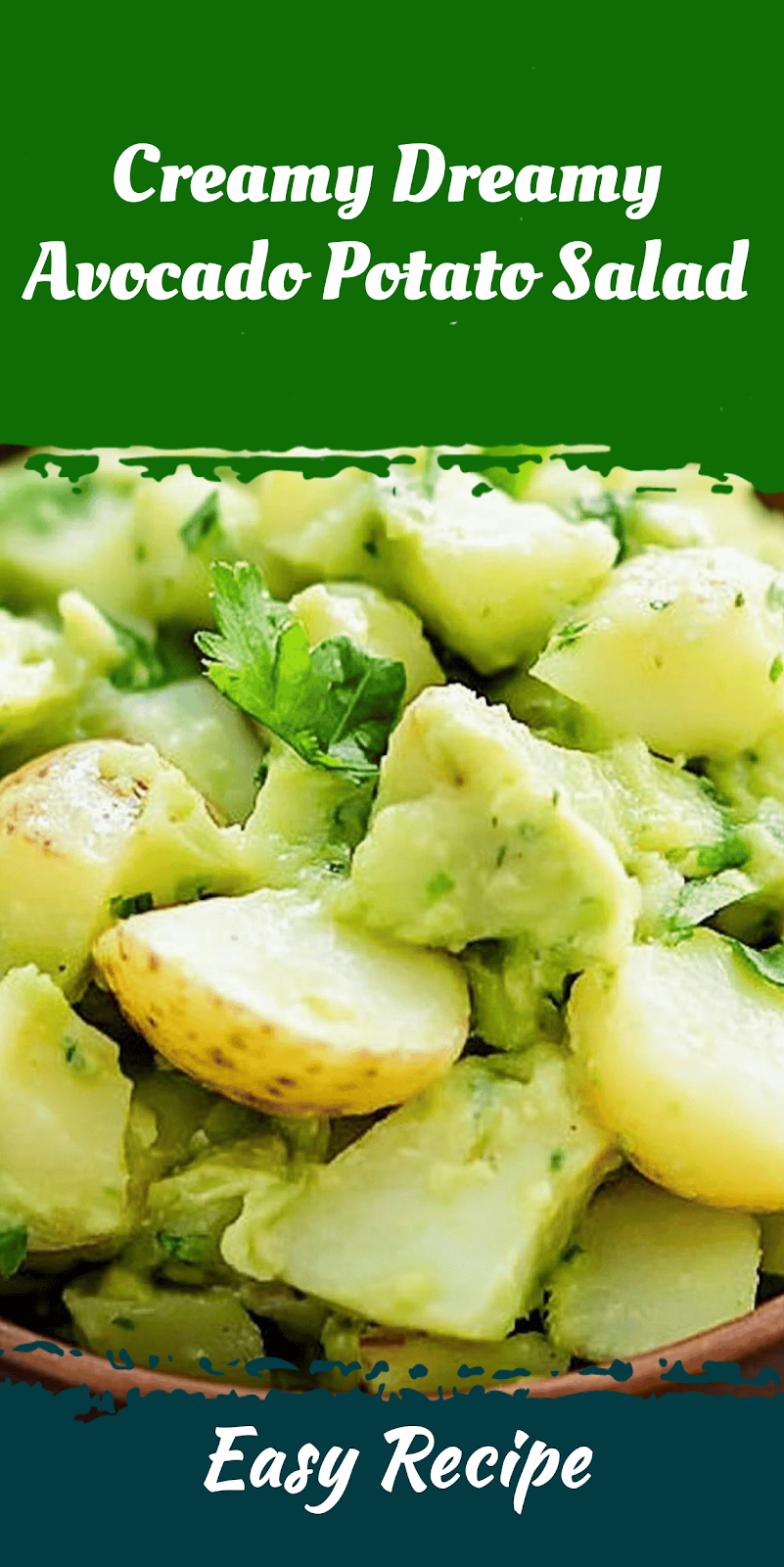 Creamy Dreamy Avocado Potato Salad