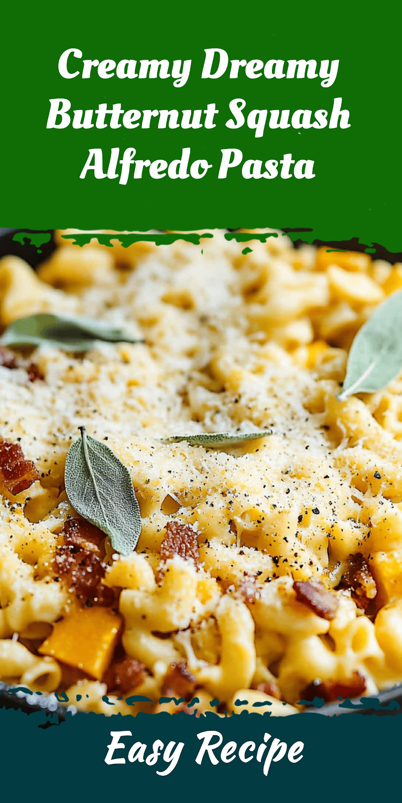 Creamy Dreamy Butternut Squash Alfredo Pasta