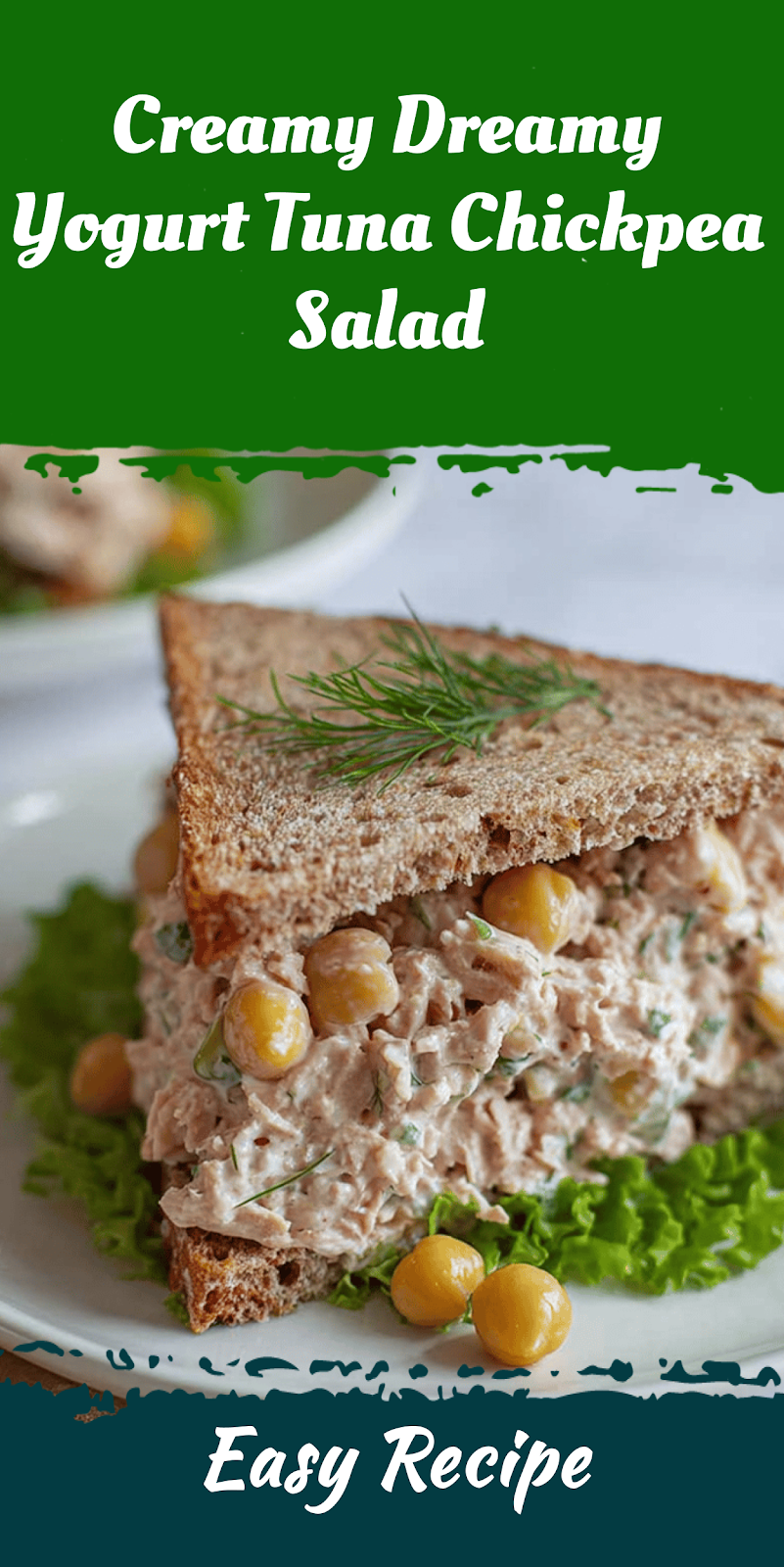 Creamy Dreamy Yogurt Tuna Chickpea Salad