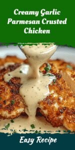 Creamy Garlic Parmesan Crusted Chicken