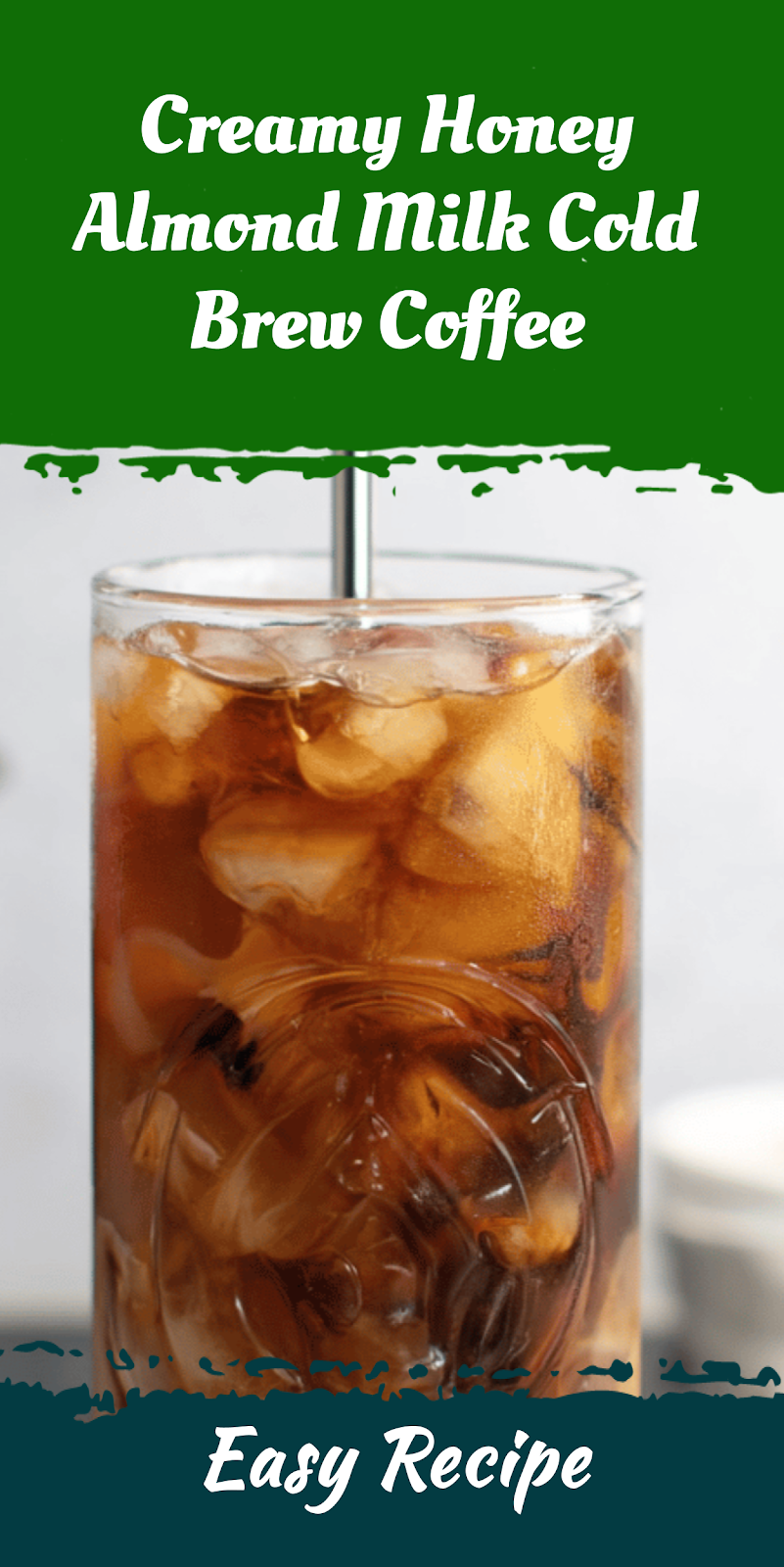 Creamy Honey Almond Milk Cold Brew Coffee