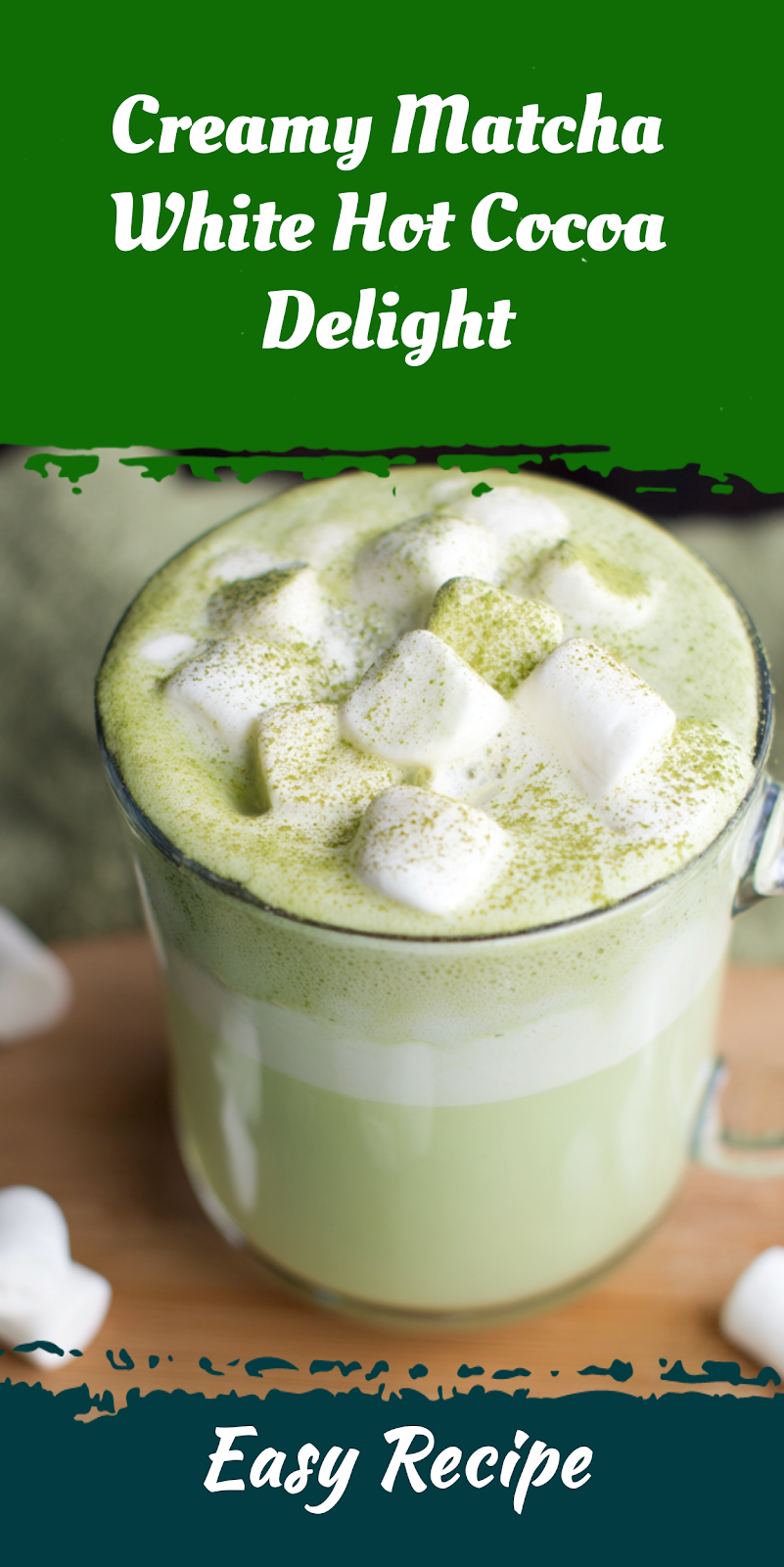 Creamy Matcha White Hot Cocoa Delight