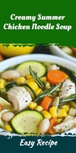 Creamy Summer Chicken Noodle Soup