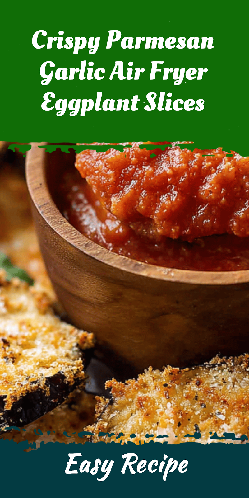 Crispy Parmesan Garlic Air Fryer Eggplant Slices