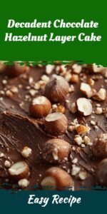 Decadent Chocolate Hazelnut Layer Cake