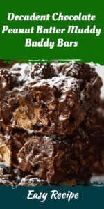 Decadent Chocolate Peanut Butter Muddy Buddy Bars