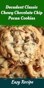 Decadent Classic Chewy Chocolate Chip Pecan Cookies