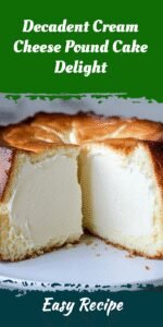Decadent Cream Cheese Pound Cake Delight