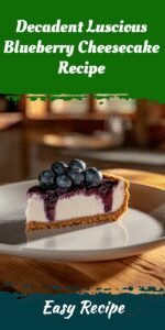 Decadent Luscious Blueberry Cheesecake Recipe