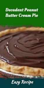 Decadent Peanut Butter Cream Pie