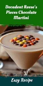 Decadent Reese's Pieces Chocolate Martini