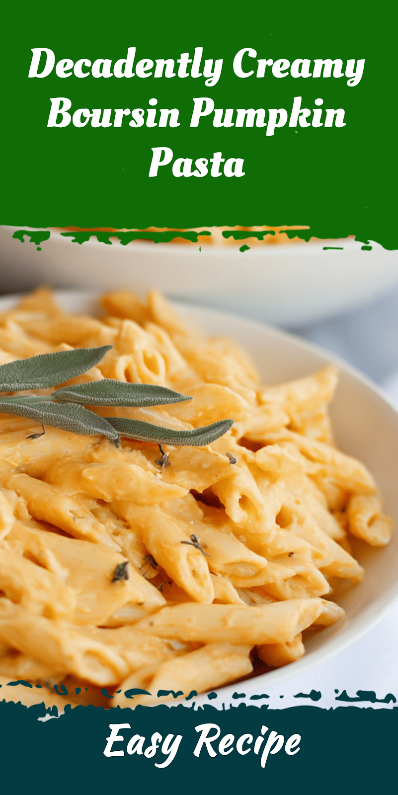 Decadently Creamy Boursin Pumpkin Pasta