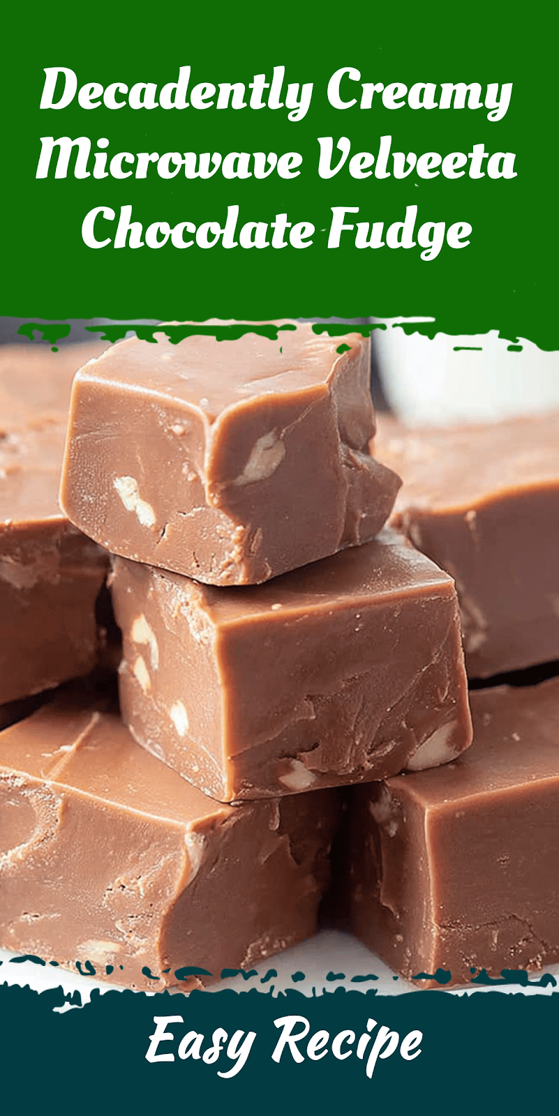 Decadently Creamy Microwave Velveeta Chocolate Fudge