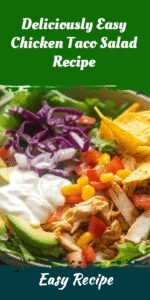 Deliciously Easy Chicken Taco Salad Recipe