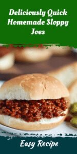 Deliciously Quick Homemade Sloppy Joes