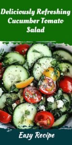 Deliciously Refreshing Cucumber Tomato Salad