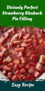Divinely Perfect Strawberry Rhubarb Pie Filling