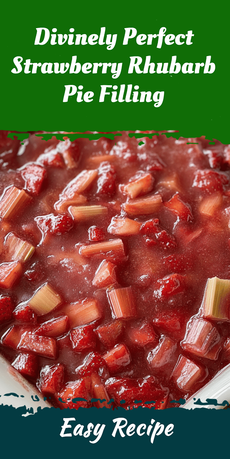 Divinely Perfect Strawberry Rhubarb Pie Filling