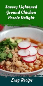 Savory Lightened Ground Chicken Pozole Delight