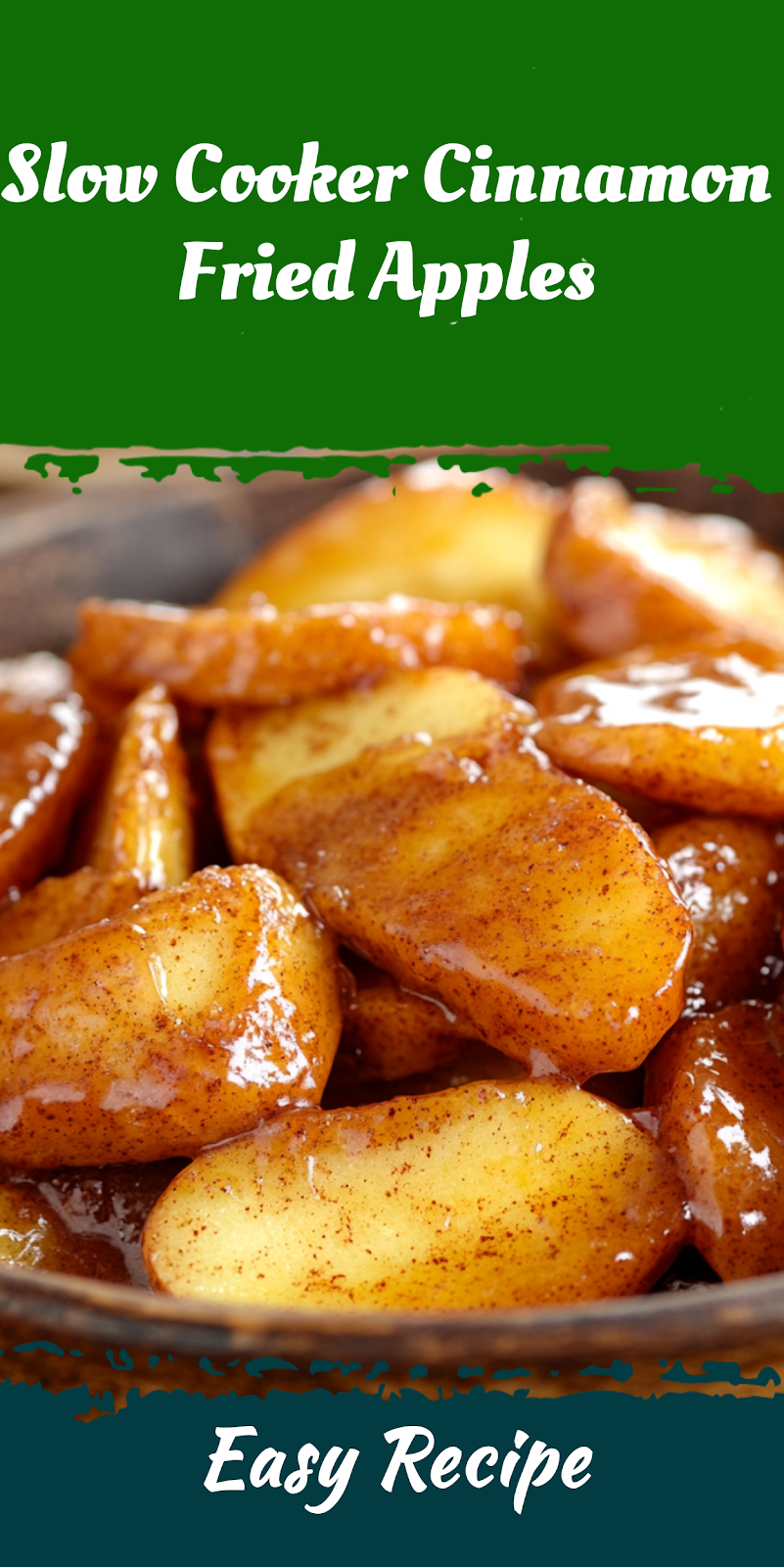 Slow Cooker Cinnamon Fried Apples