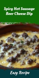 Spicy Hot Sausage Beer Cheese Dip