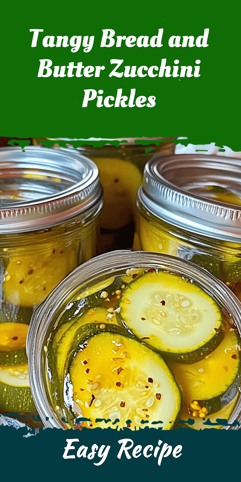 Tangy Bread and Butter Zucchini Pickles
