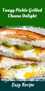 Tangy Pickle Grilled Cheese Delight